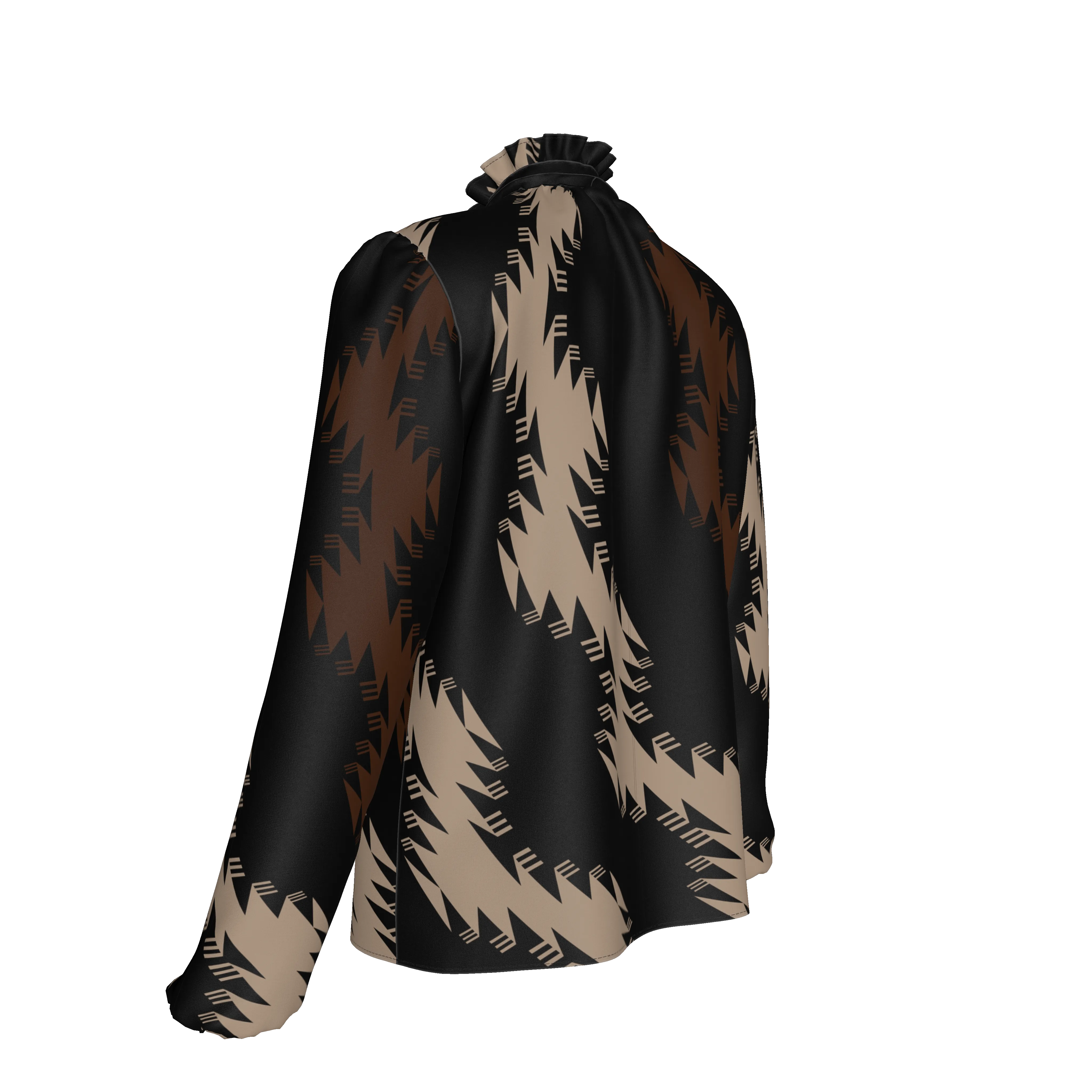 Muddy water Silk Charmeuse Blouse