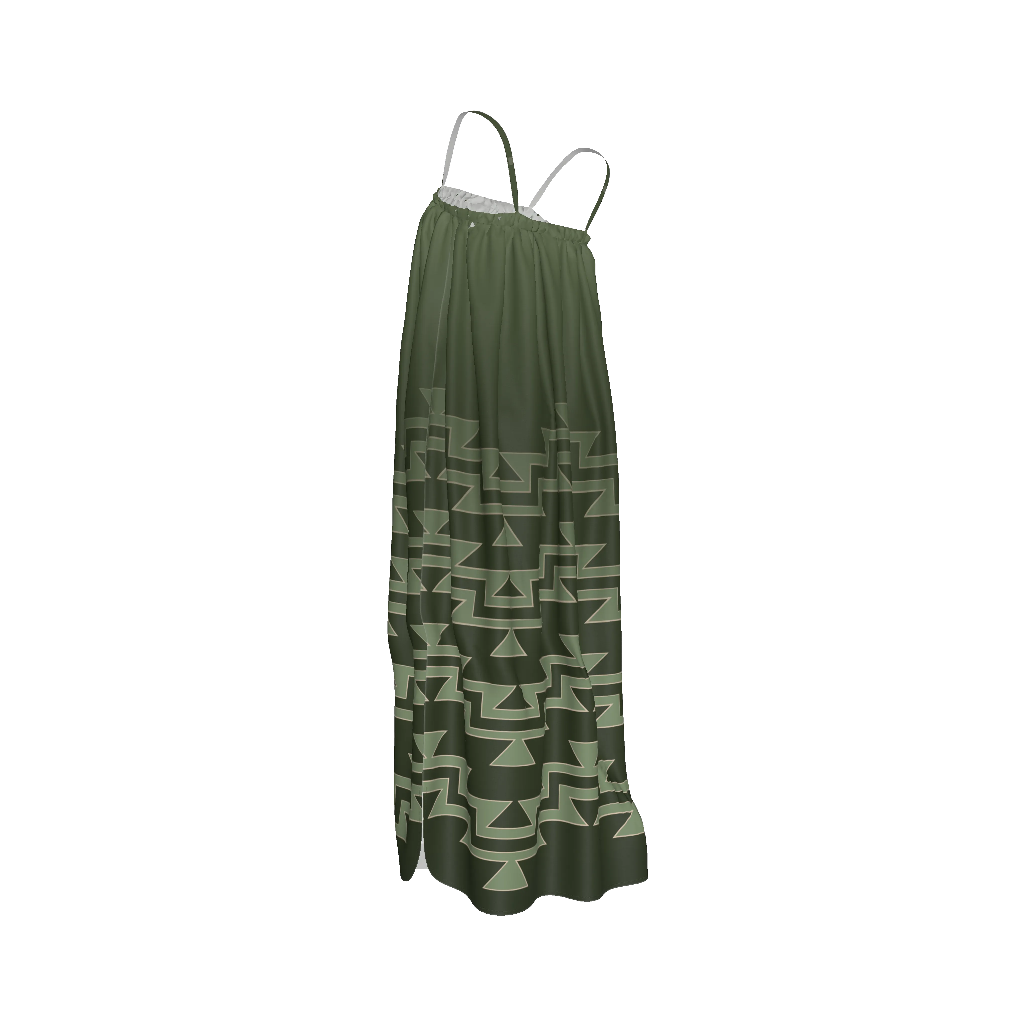 Jade Stretch Silk Satin Dress