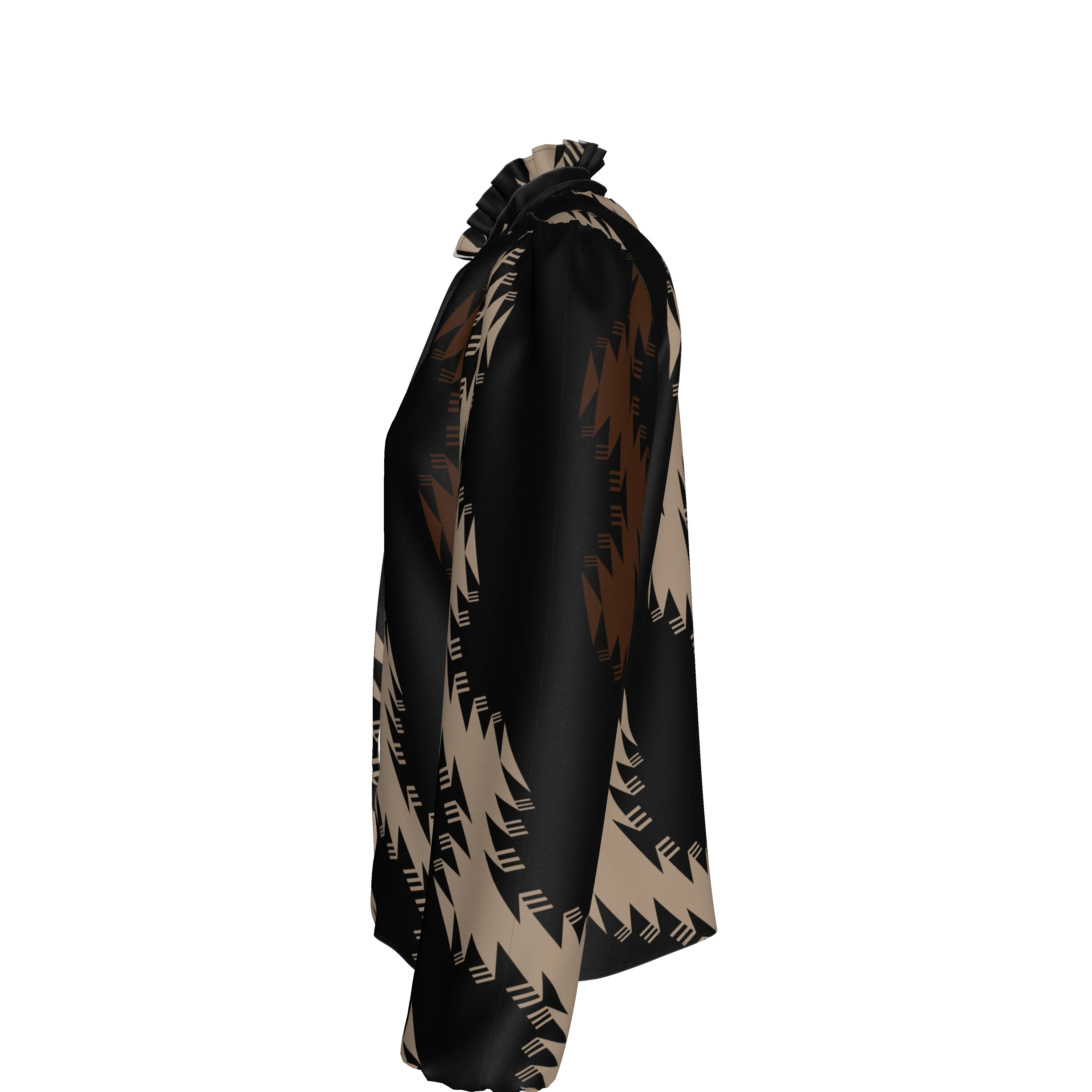 Muddy water Silk Charmeuse Blouse