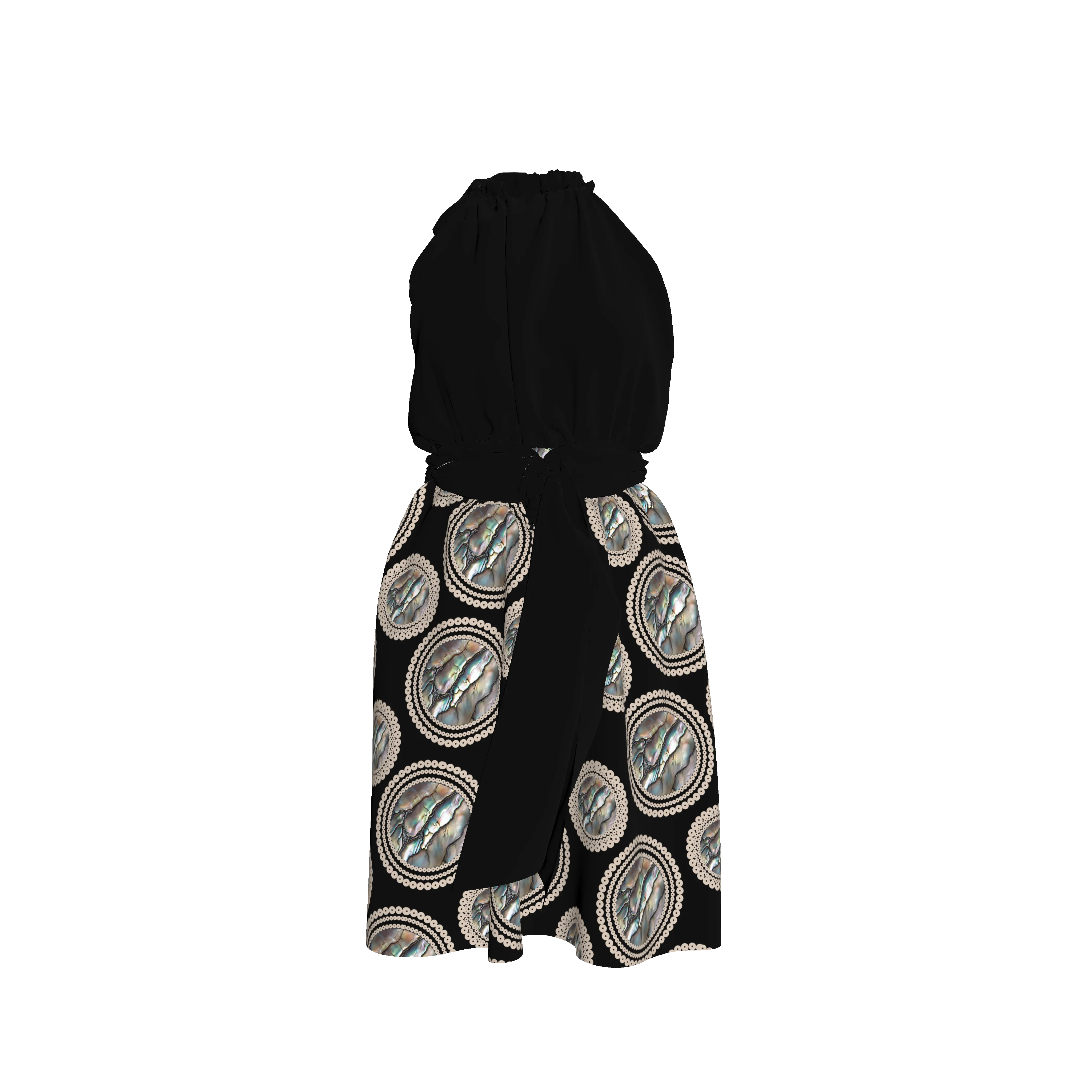 Abalone on Silk Charmeuse