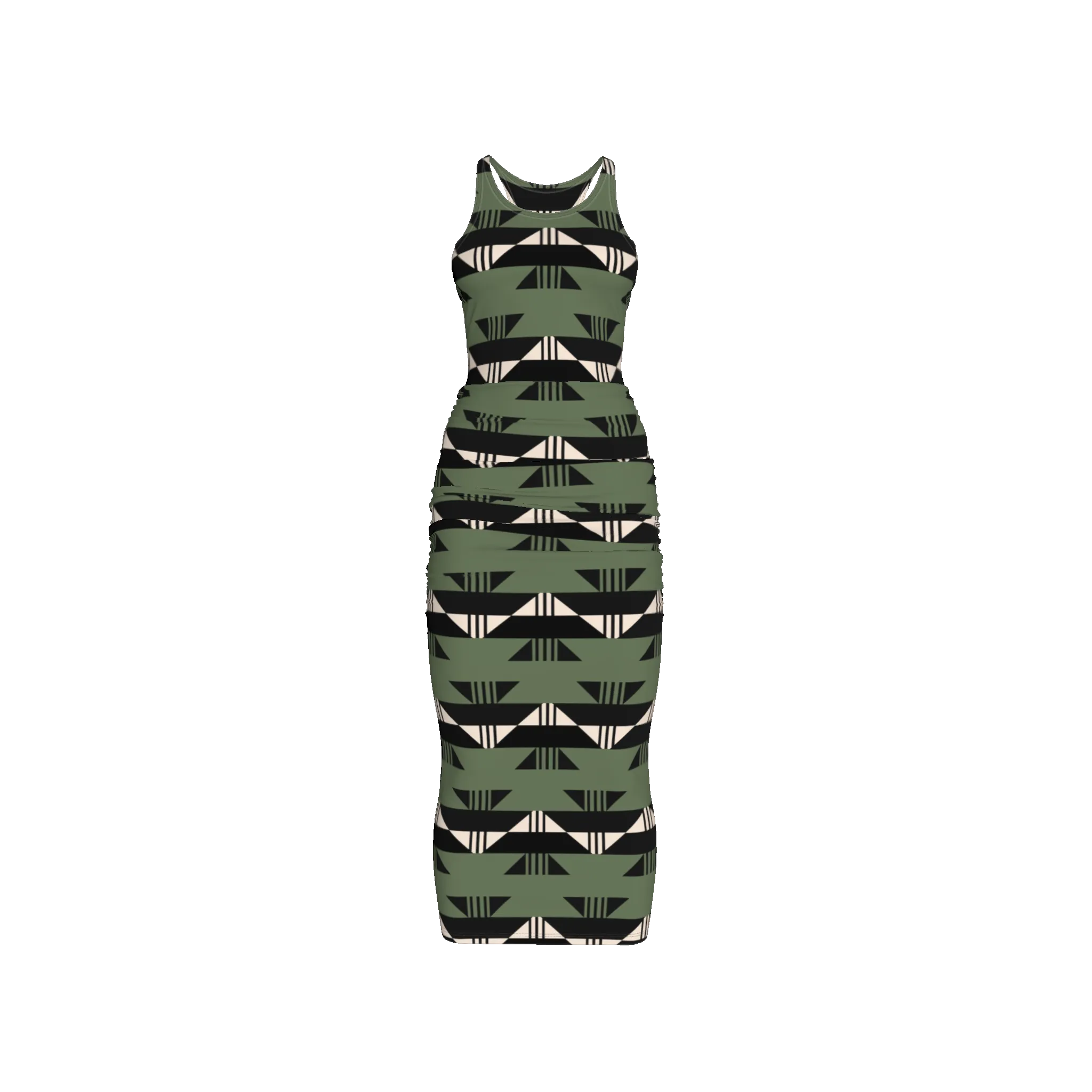 Jade Shirred Tank Dress