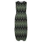 Green Swallows Tail Dress