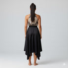 Elk Horn Lightweight Stretch Silk Satin Dress