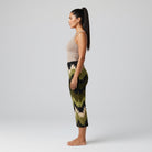 Hazel Green Swallows Tail Midi Skirt