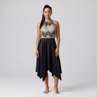 Elk Horn Lightweight Stretch Silk Satin Dress