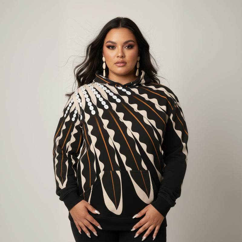 Flicker Feather Hoodie in Organic Terry Cotton