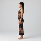 Swallows Tail Shirred Tank Dress in Organic Cotton