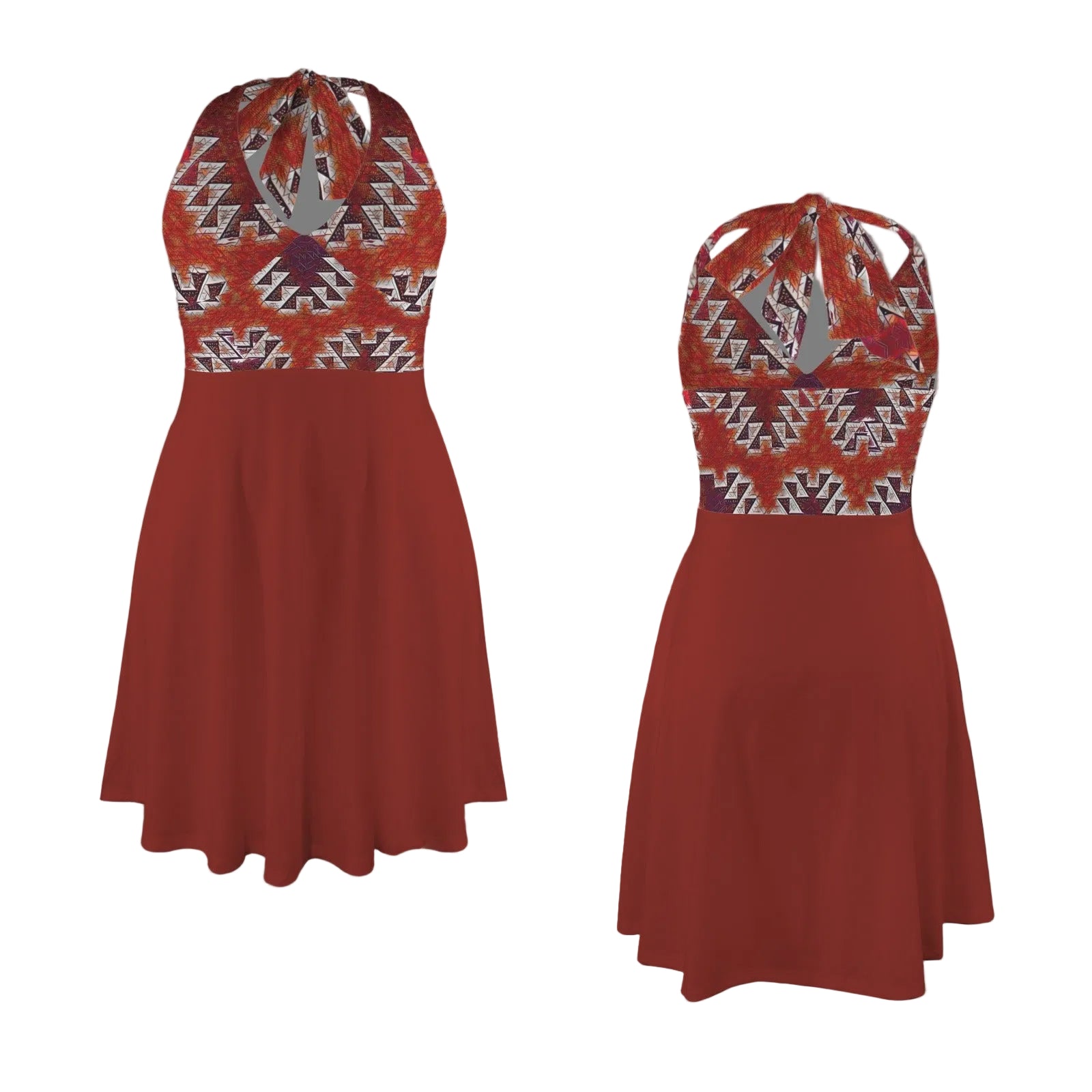 Red Rock Halter Neck Dress