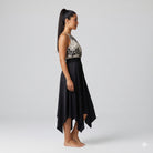 Elk Horn Lightweight Stretch Silk Satin Dress