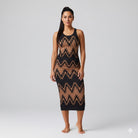 Swallows Tail Shirred Tank Dress in Organic Cotton