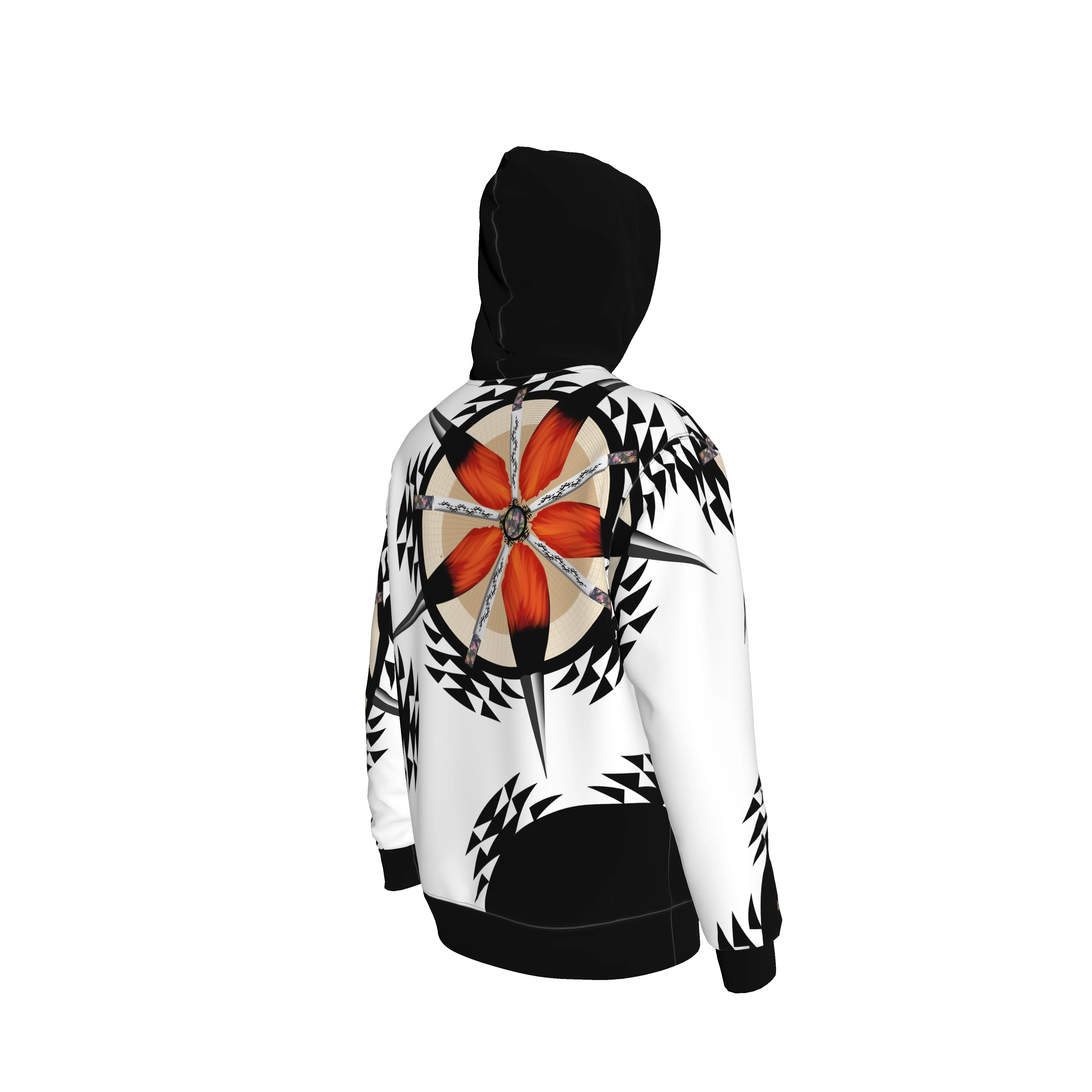 Wood Pecker Cap Hoodie in Organic Terry Cotton