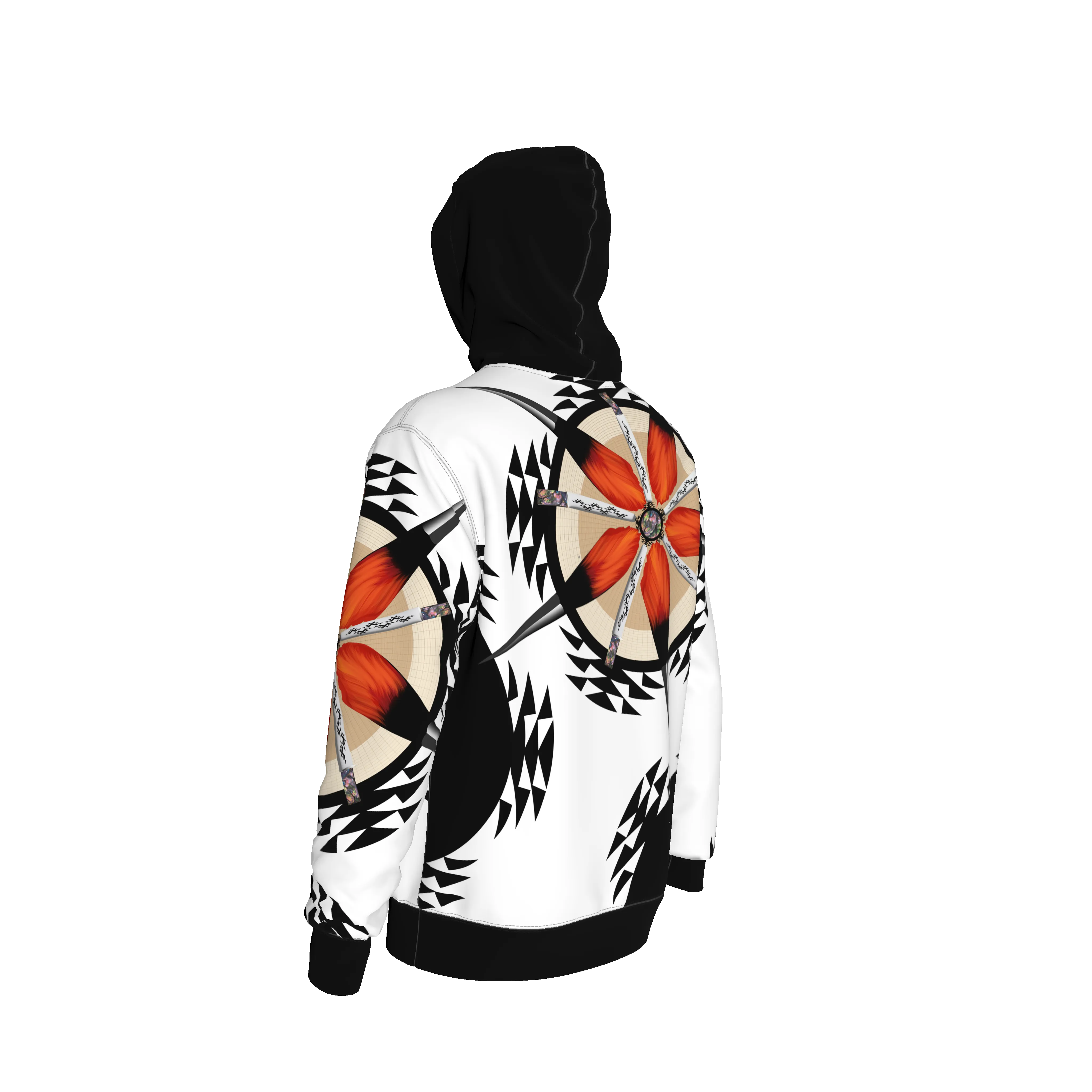 Wood Pecker Cap Hoodie in Organic Terry Cotton