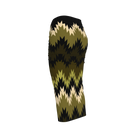 Hazel Green Swallows Tail Midi Skirt