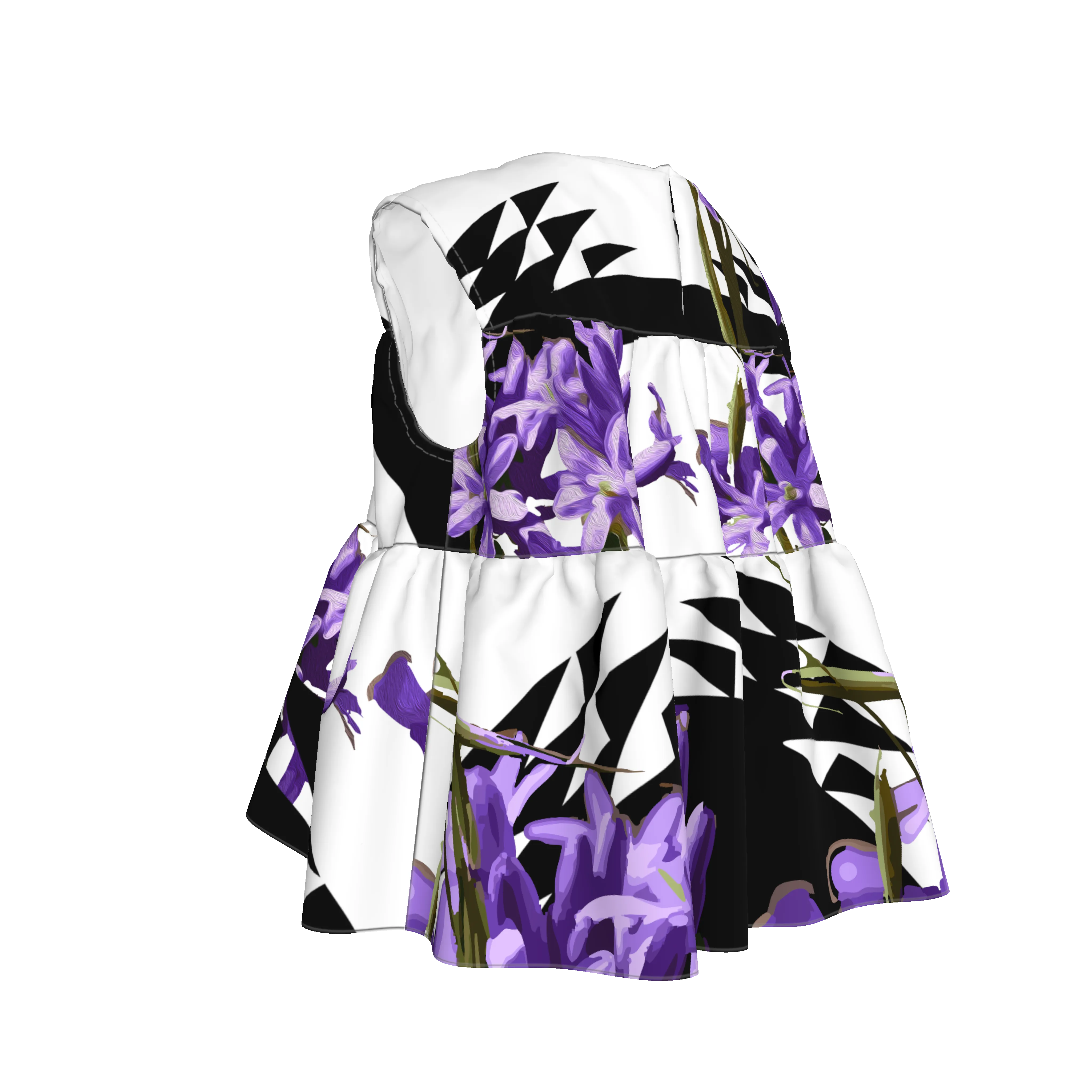 Sleeveless Ruffle Top in Lightweight Cotton Poplin