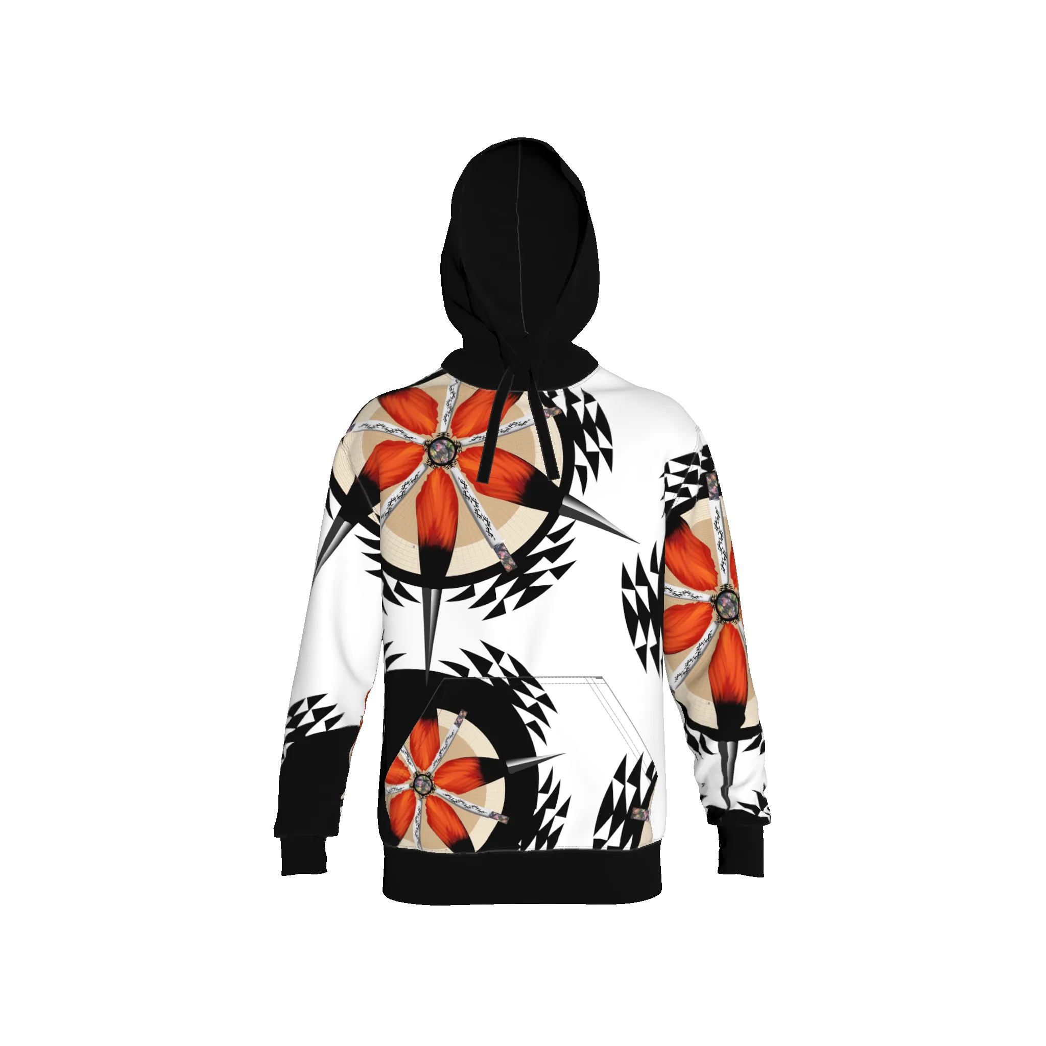 Wood Pecker Cap Hoodie in Organic Terry Cotton