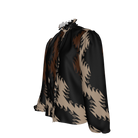 Muddy water Silk Charmeuse Blouse