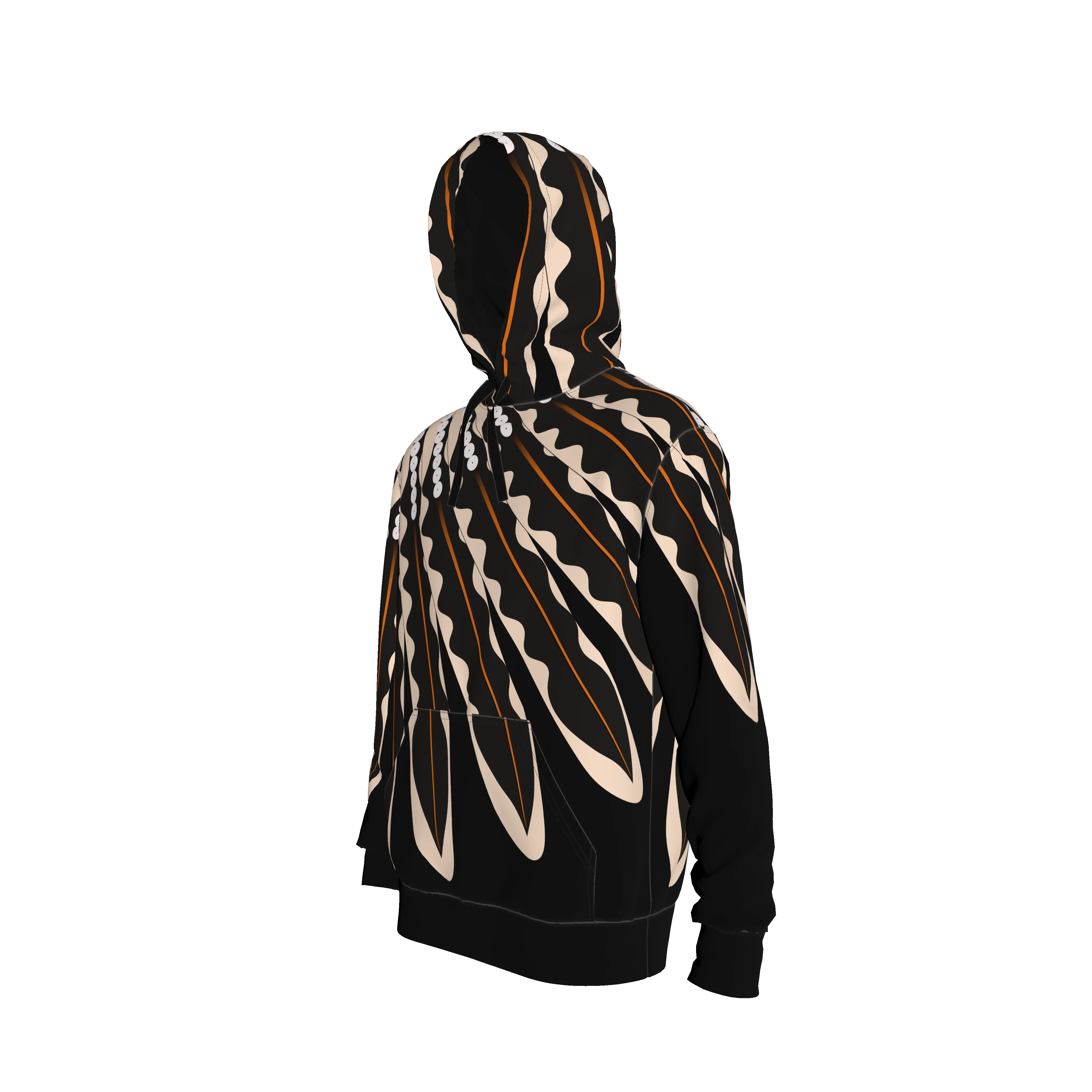 Flicker Feather Hoodie in Organic Terry 