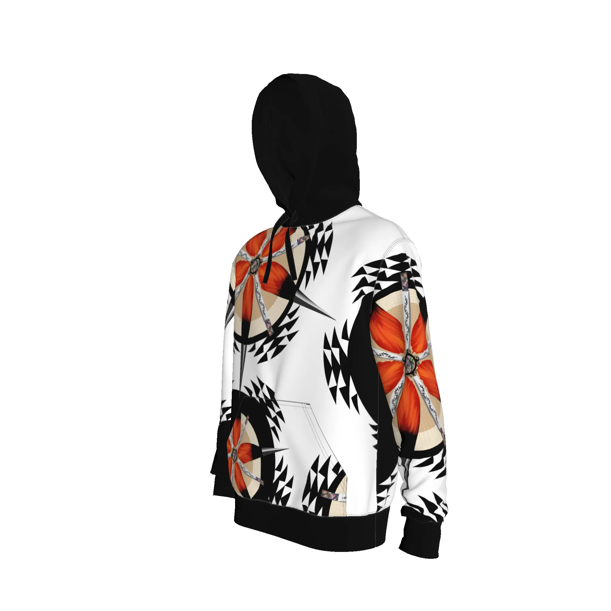 Wood Pecker Cap Hoodie in Organic Terry Cotton