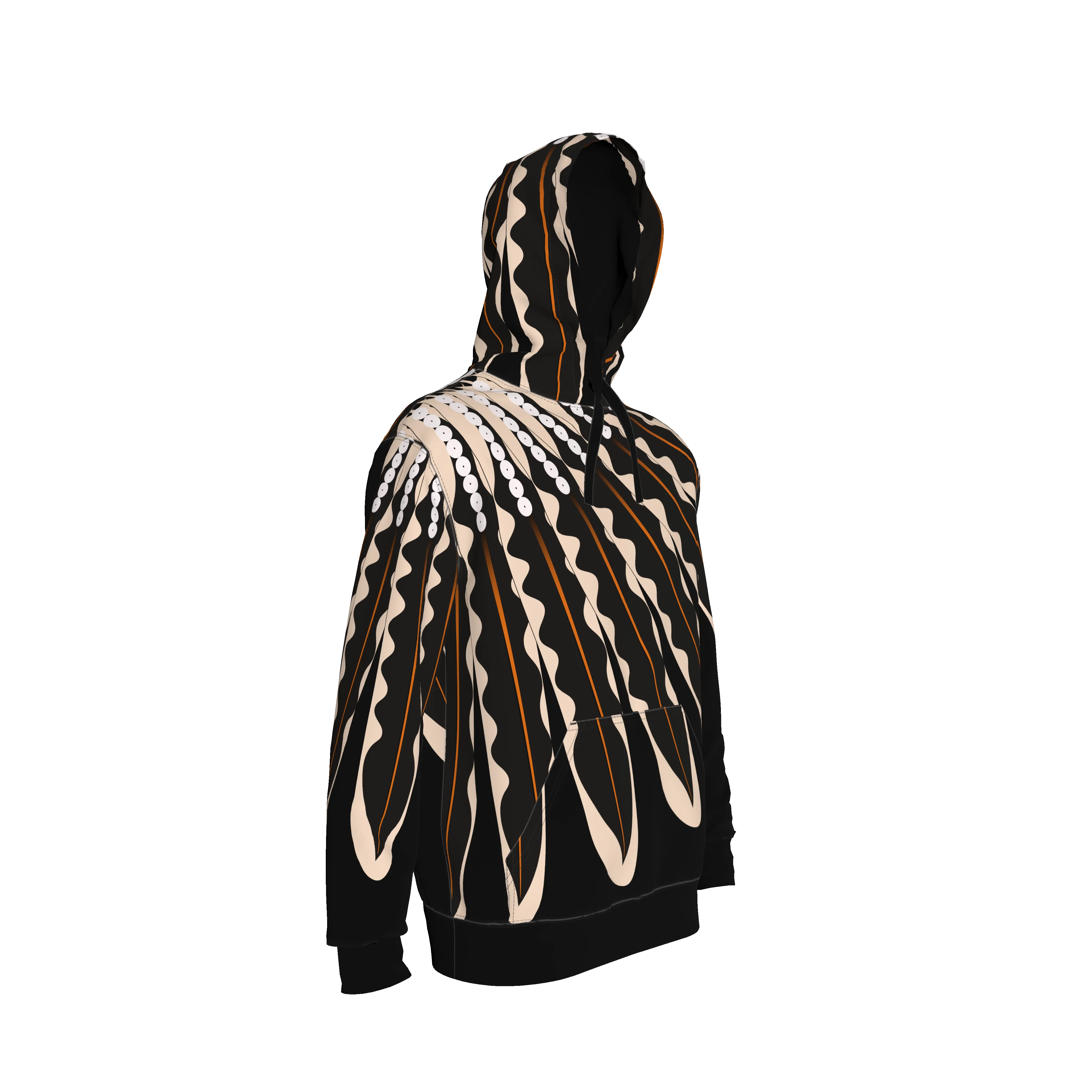 Flicker Feather Hoodie in Organic Terry 