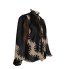 Muddy water Silk Charmeuse Blouse