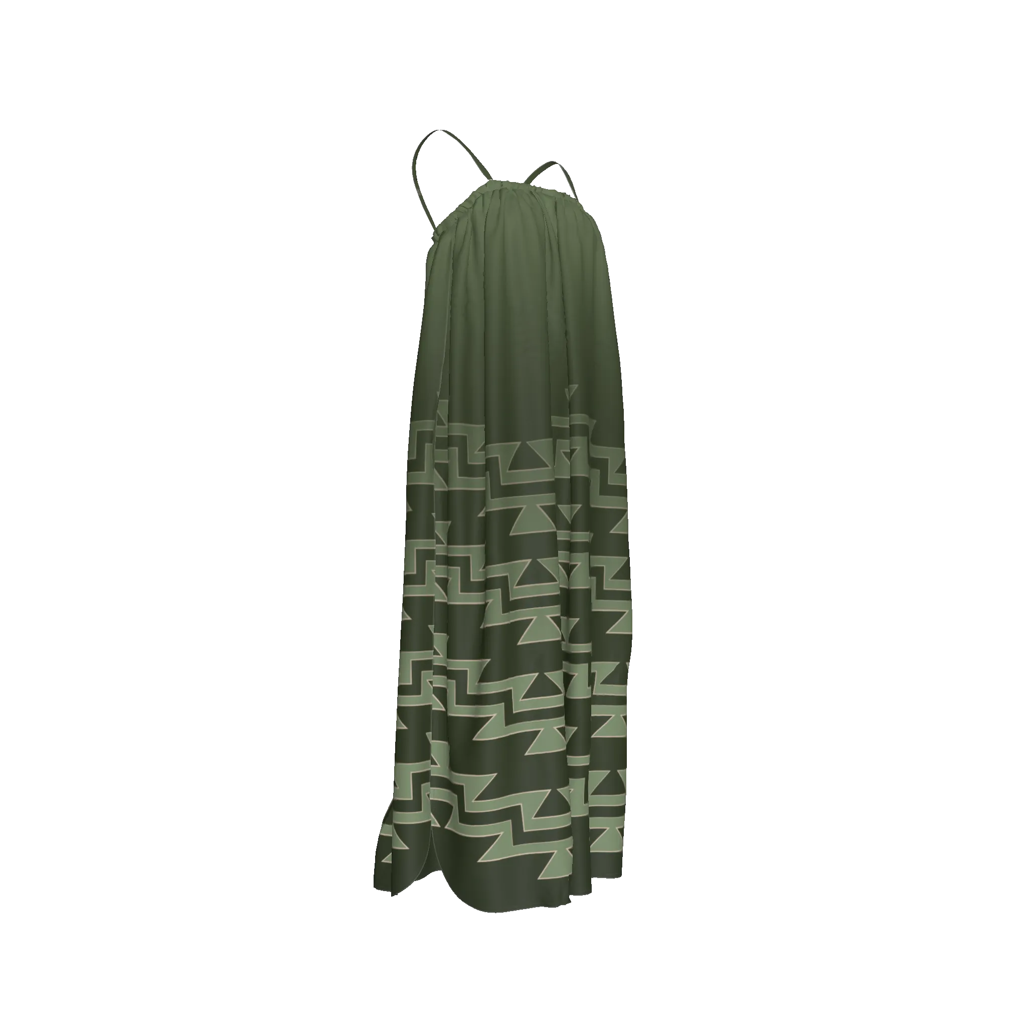 Jade Stretch Silk Satin Dress