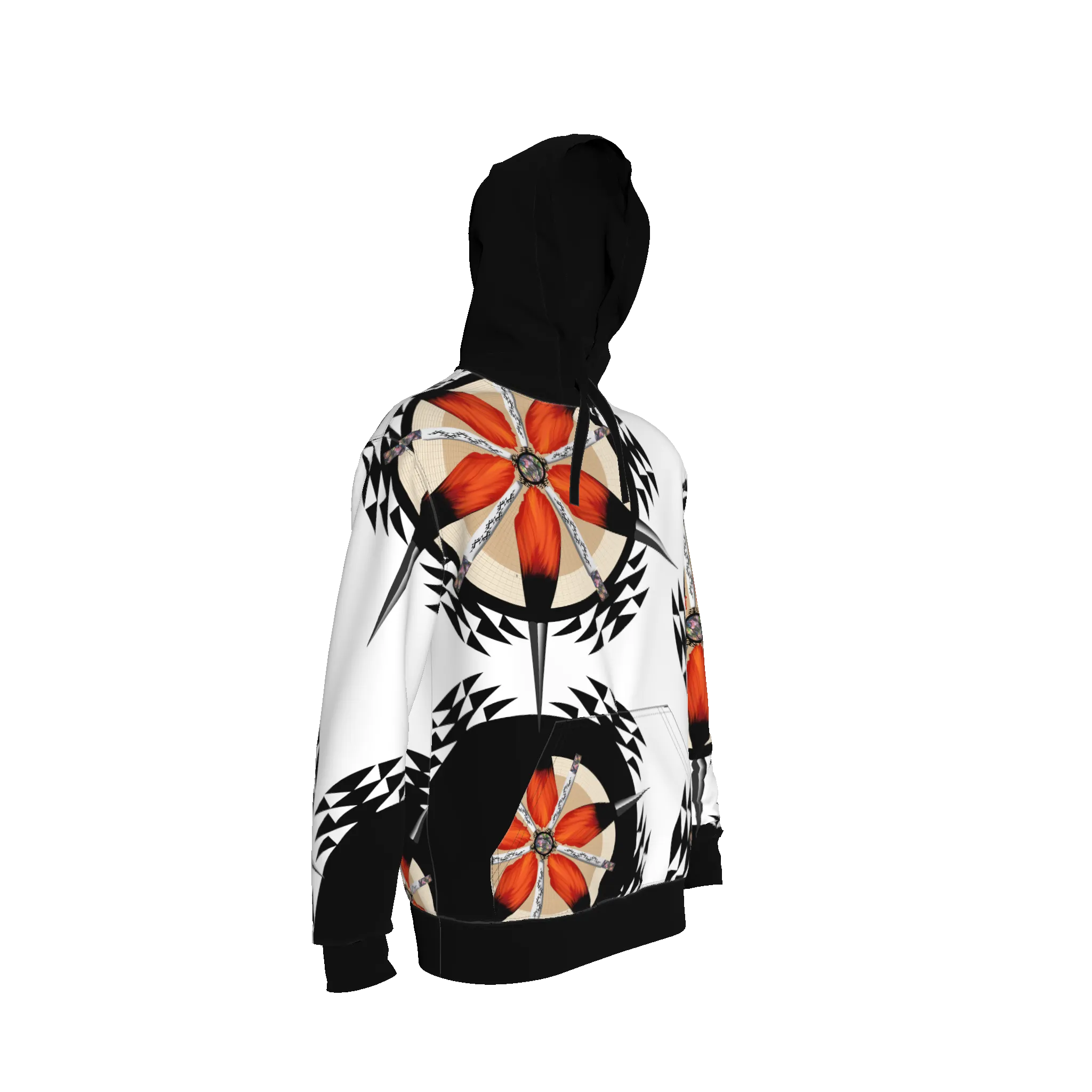 Wood Pecker Cap Hoodie in Organic Terry Cotton