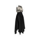 Elk Horn Lightweight Stretch Silk Satin Dress