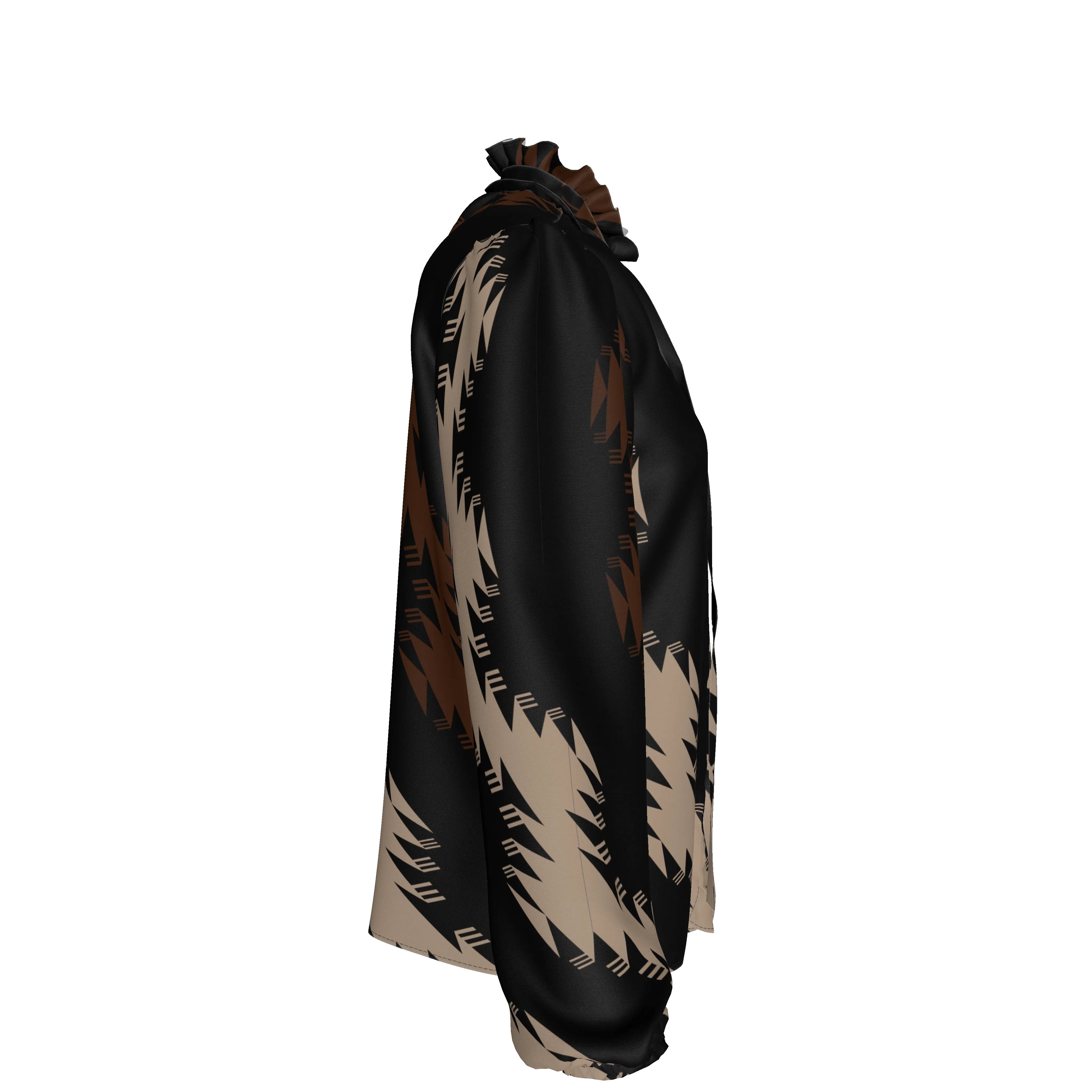 Muddy water Silk Charmeuse Blouse